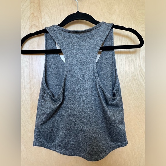 Gray Racerback Tank Top - Picture 3 of 4
